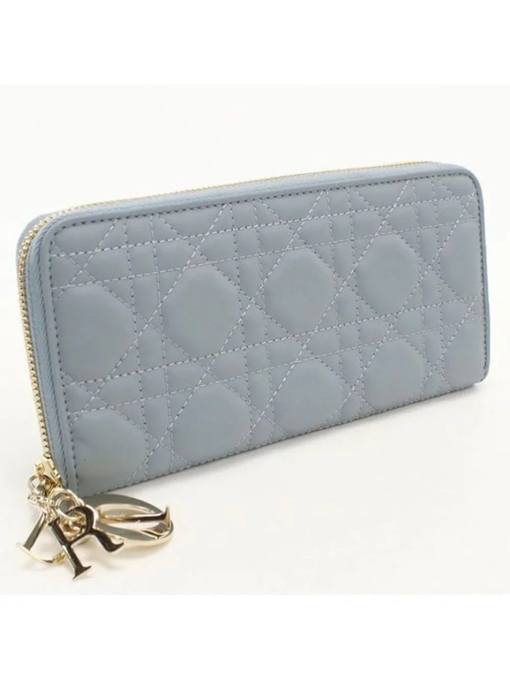 Dior Voyageur Wallet Zip Around Lambskin